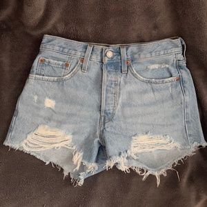 Levi’s 501 Jean shorts water less
